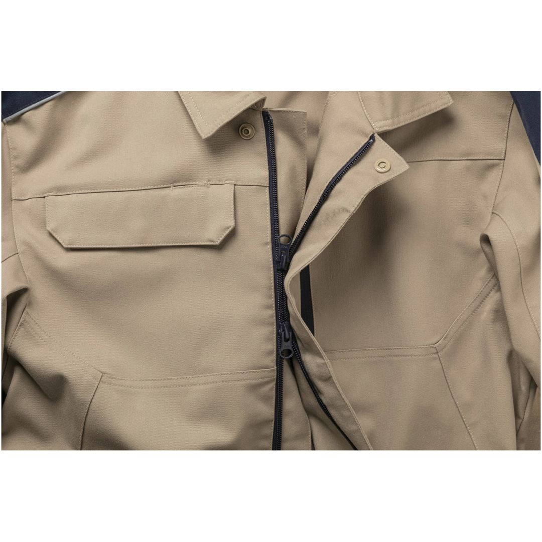 ストレッチつなぎ(制電) ネイビー XL