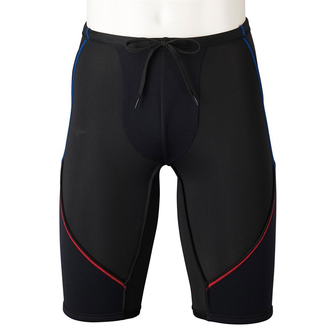 アクアフィットネス用EZ SWIM ハーフスパッツ ブラック×グレー S
