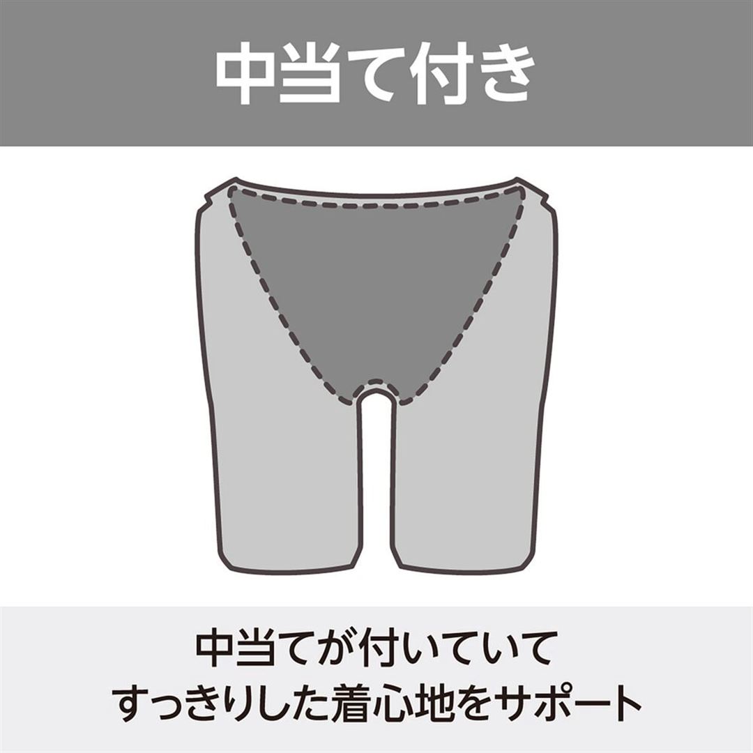 【Stroke ONE／長持ち】スイムフィットネス用ハーフスパッツ ブラック×ラベンダー S
