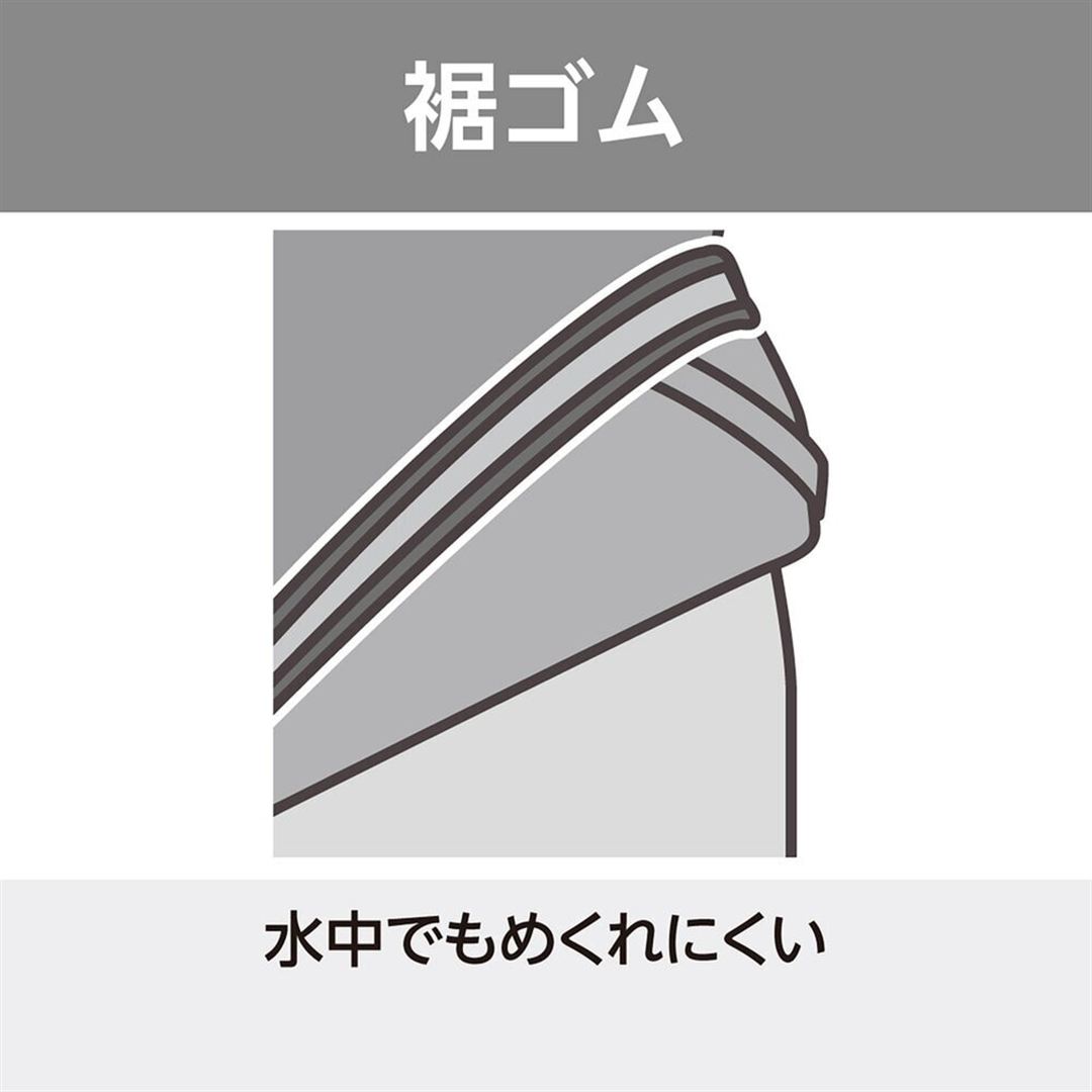 アクアフィットネス用セパレーツ(めくれにくい裾ゴム付) イエロー S