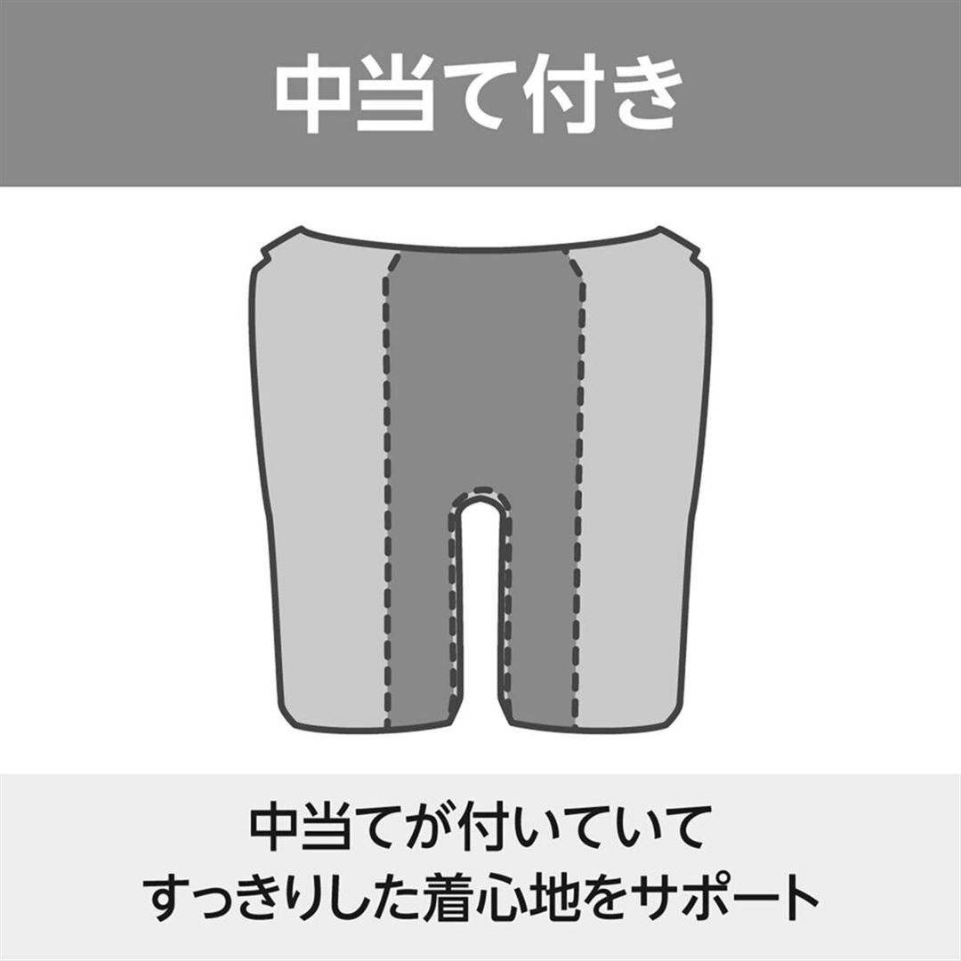 【ふんわりライト】アクアフィットネス用セパレーツ(めくれにくいボタン付) ブラック×ブラック XL