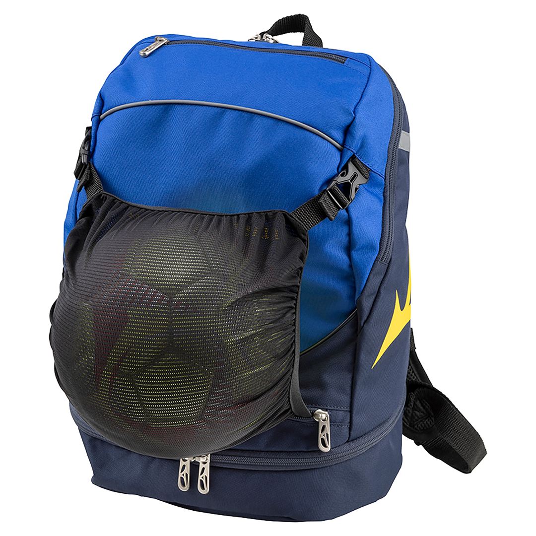 サッカーバックパック(16L) ブルー×ブラック