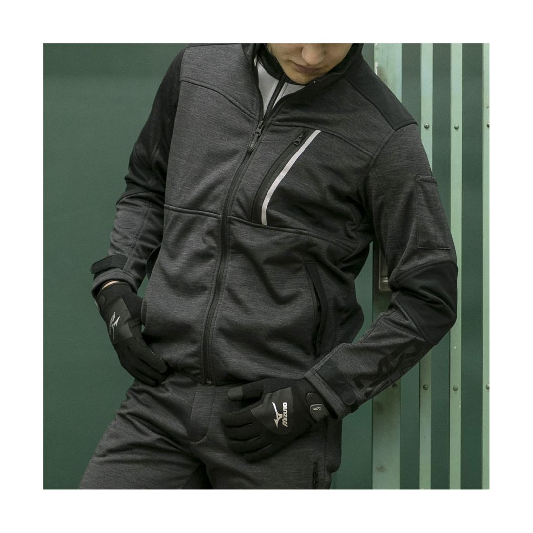 【防風】テックシールドジャケット ストレッチ アロイグレー S