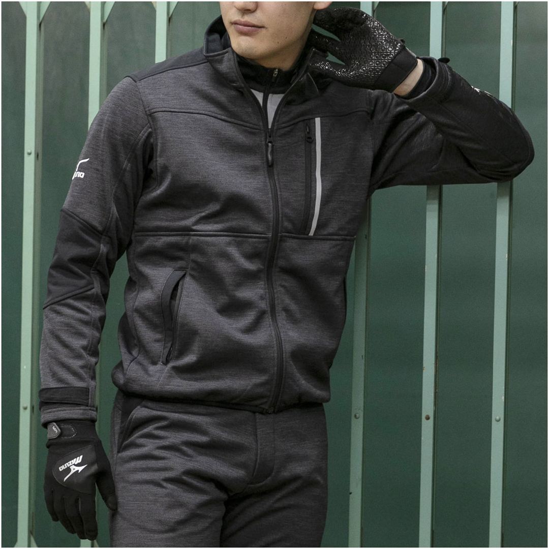 【防風】テックシールドジャケット ストレッチ アロイグレー S