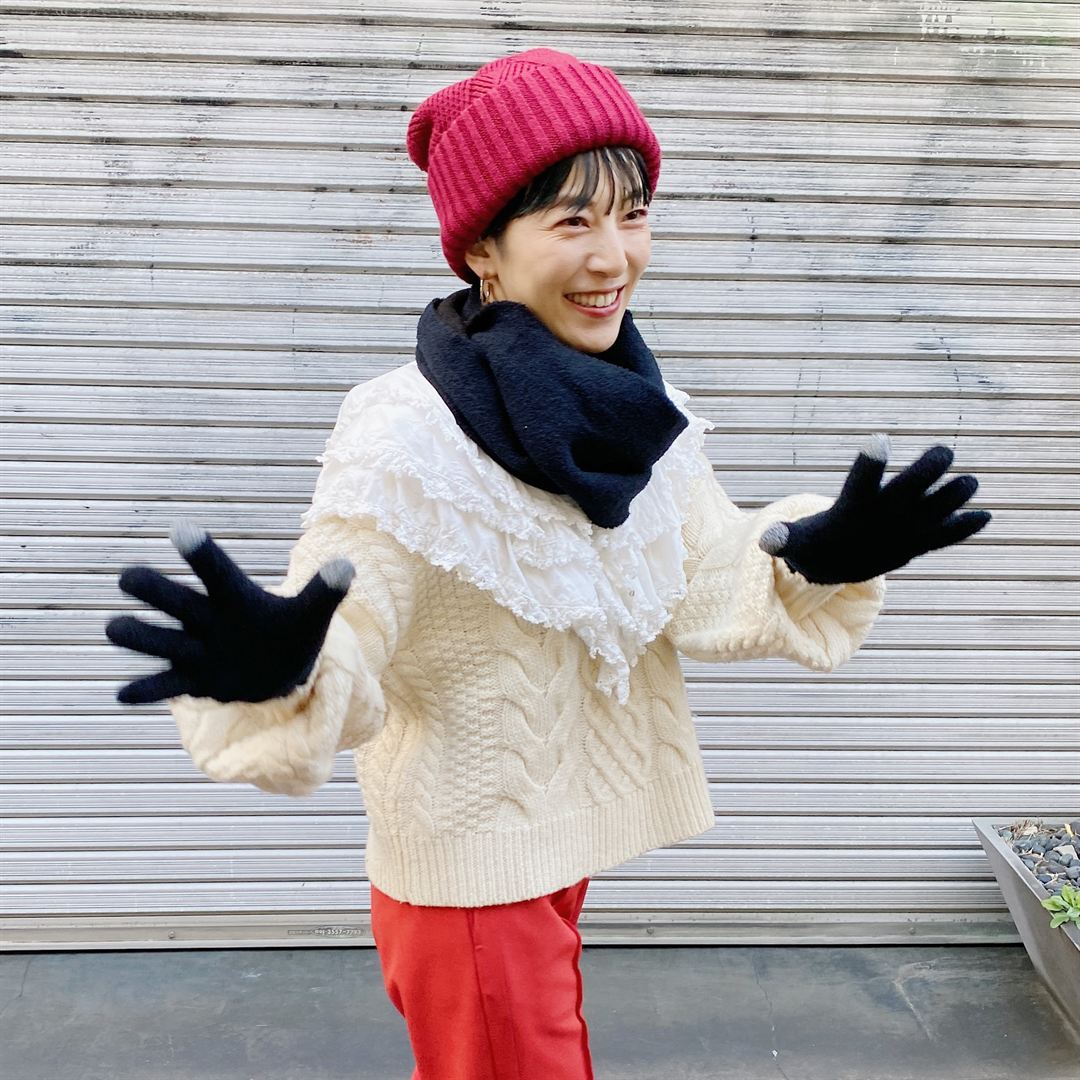 【吸湿発熱】ブレスサーモふわもこニットキャップ キャメル