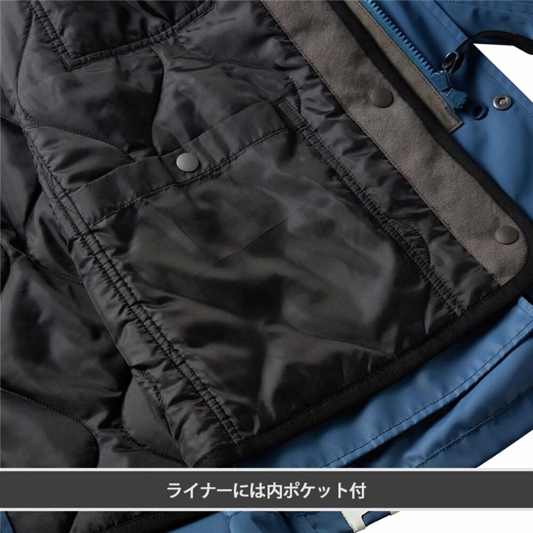 【ミズノ公式オンライン限定／吸湿発熱】ブレスサーモ ライナー付き防寒ブルゾン ネイビー M