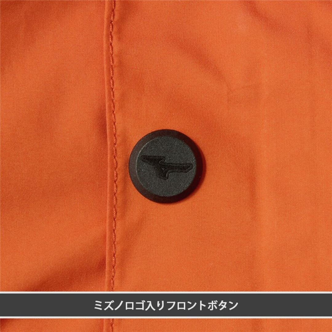 【ミズノ公式オンライン限定／吸湿発熱】ブレスサーモ 高視認防寒ブルゾン オレンジ XL