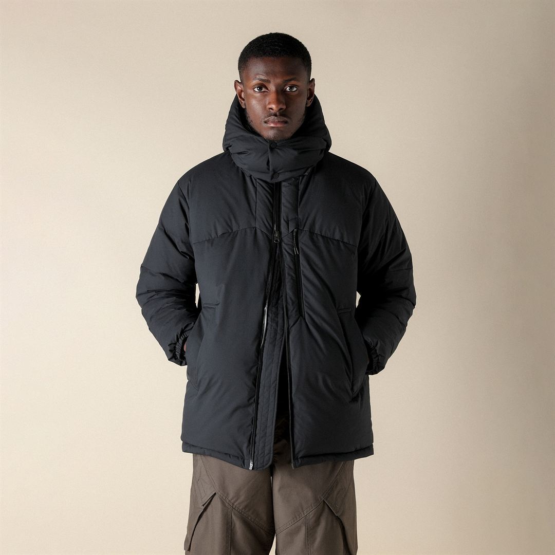 【吸湿発熱】WINDSTOPPER ダウラギリライトダウンジャケット ブラック M