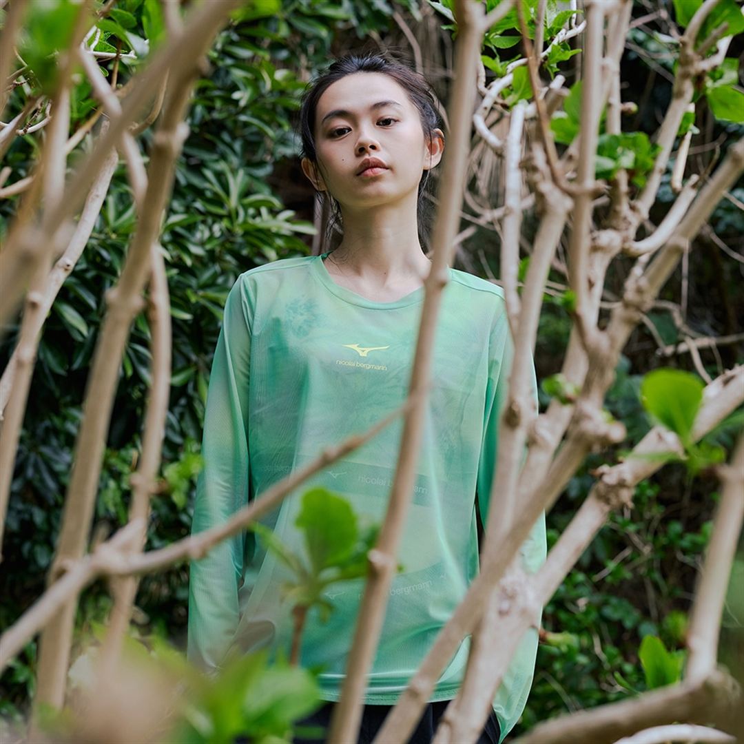 【ニコライ バーグマン】シアーTシャツ(長袖) ピンク L
