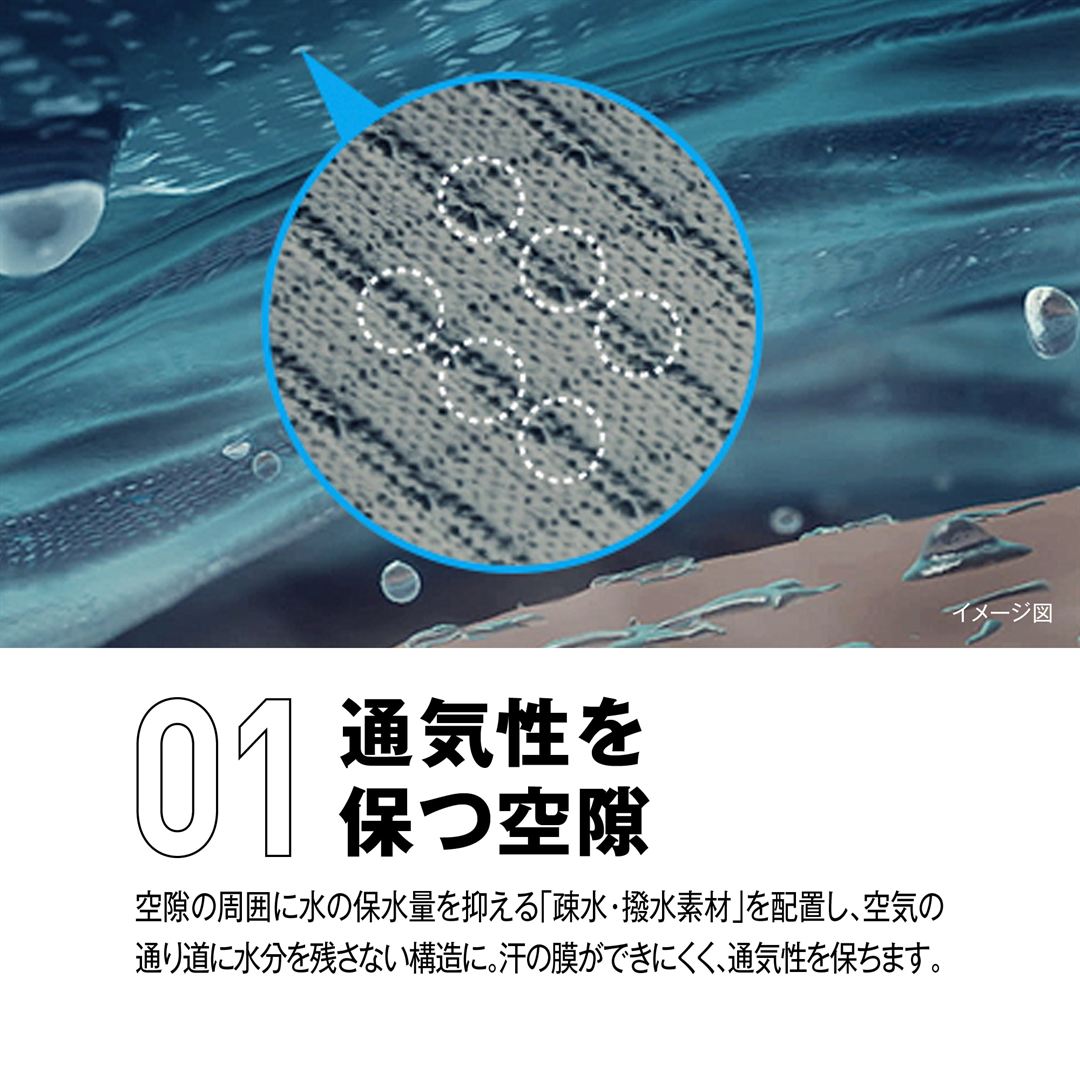 【汗処理／通気】ドライエアロフローキャップ スノーホワイト 56-60