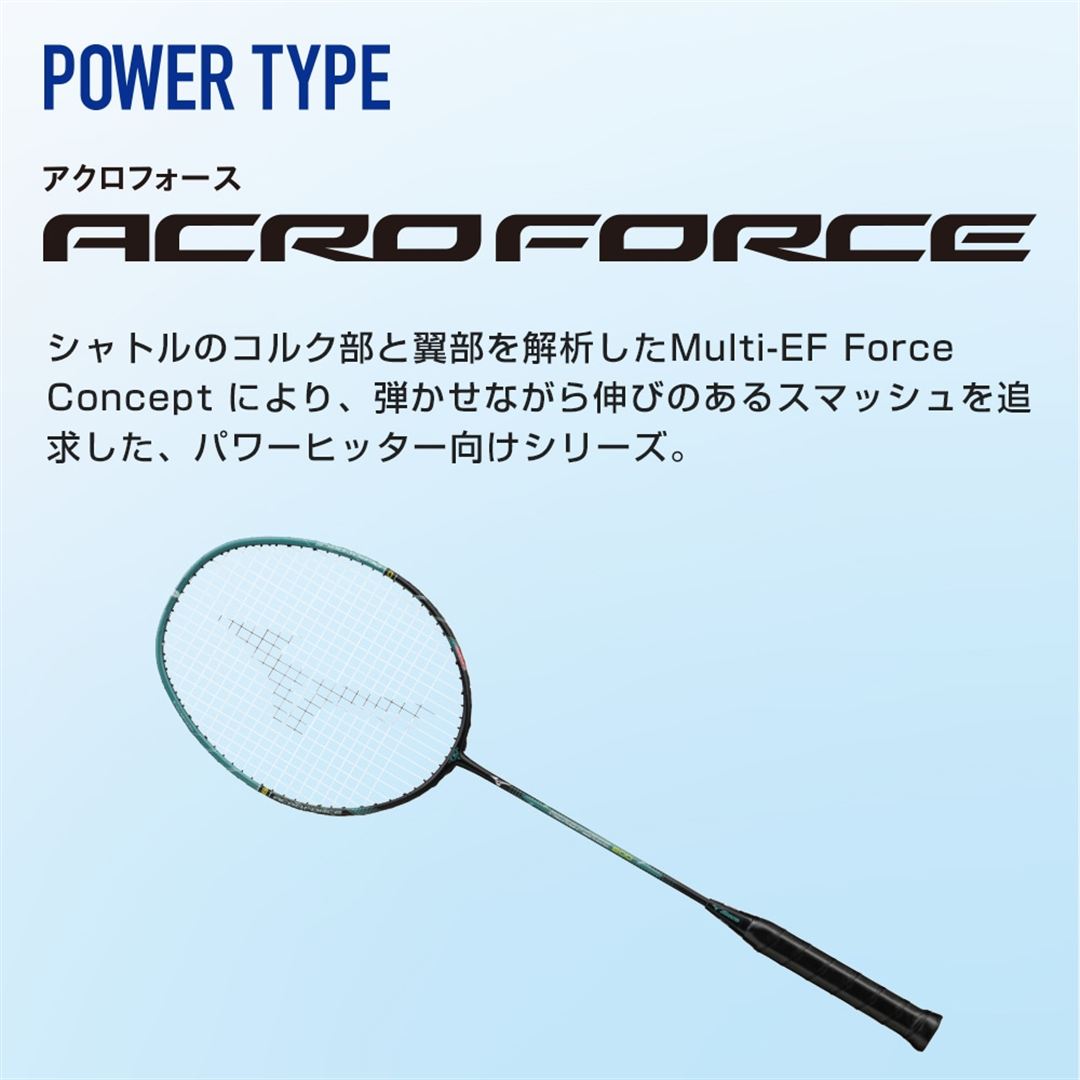 アクロフォース600(バドミントン) ブラック×グリーン 5U6