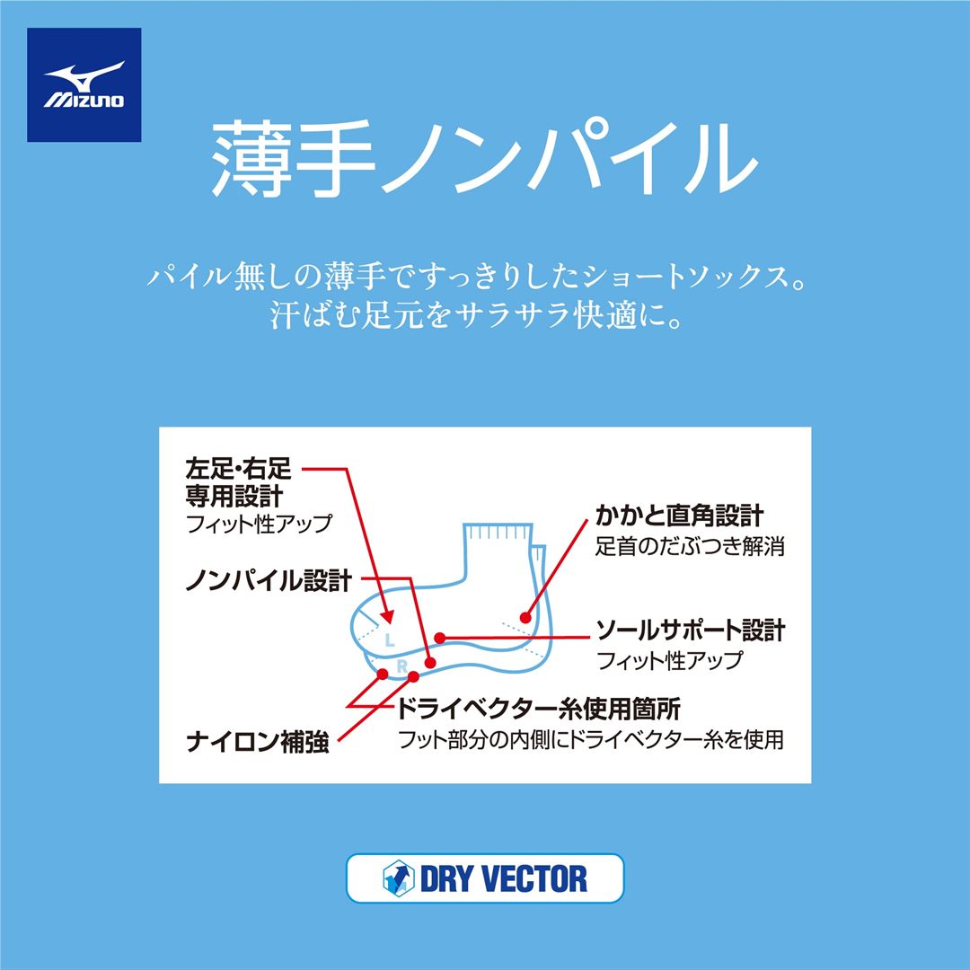 ドライベクター薄手ノンパイルショート 杢グレー
