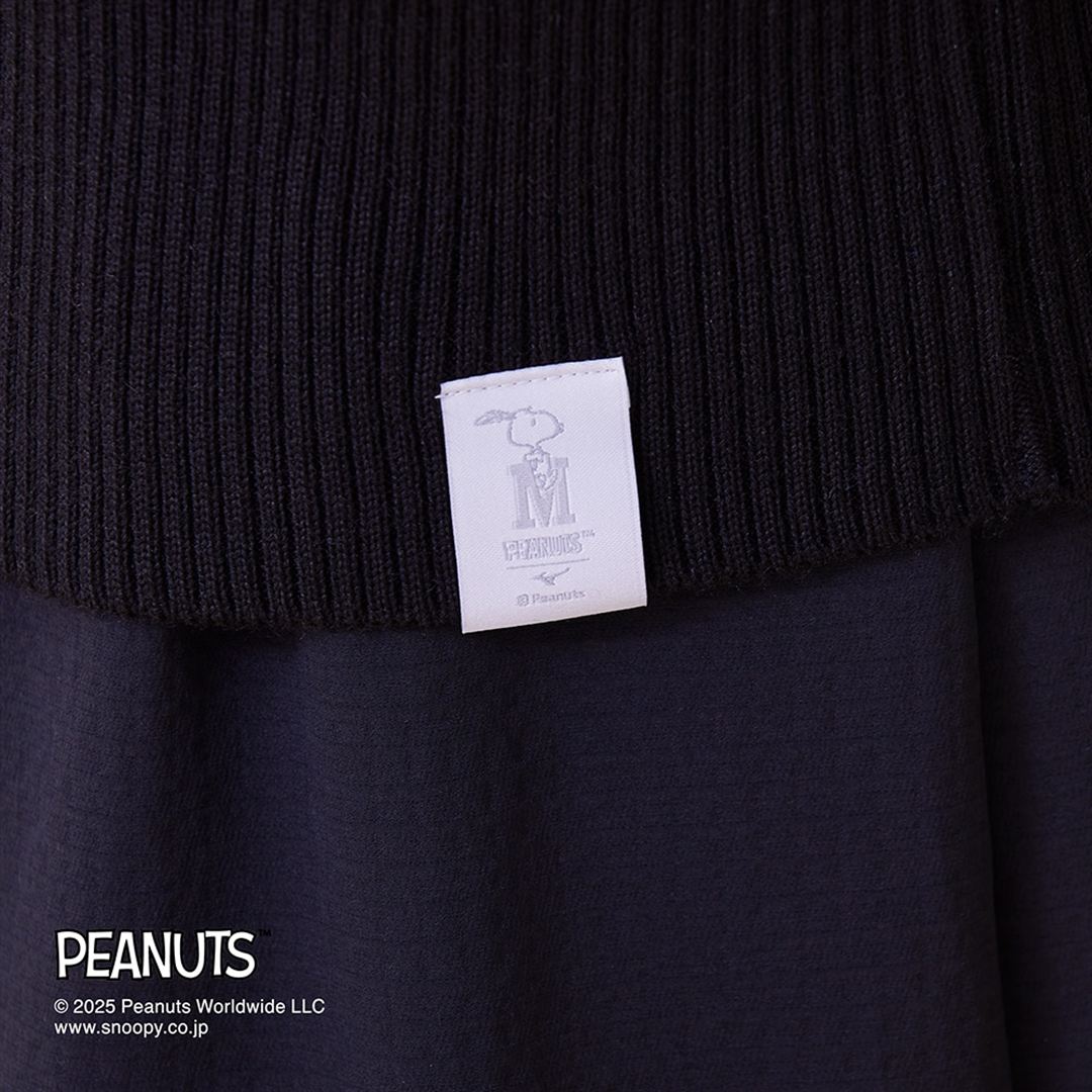 【PEANUTS／吸湿発熱】ブレスサーモウール混セーター ブラック XS