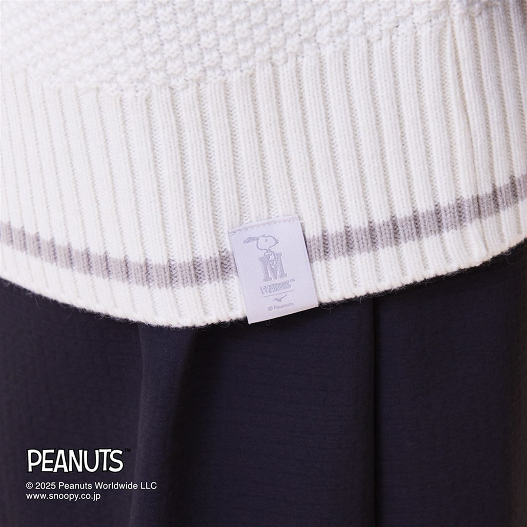 【PEANUTS／吸湿発熱】ブレスサーモウール混ベスト ホワイト XS