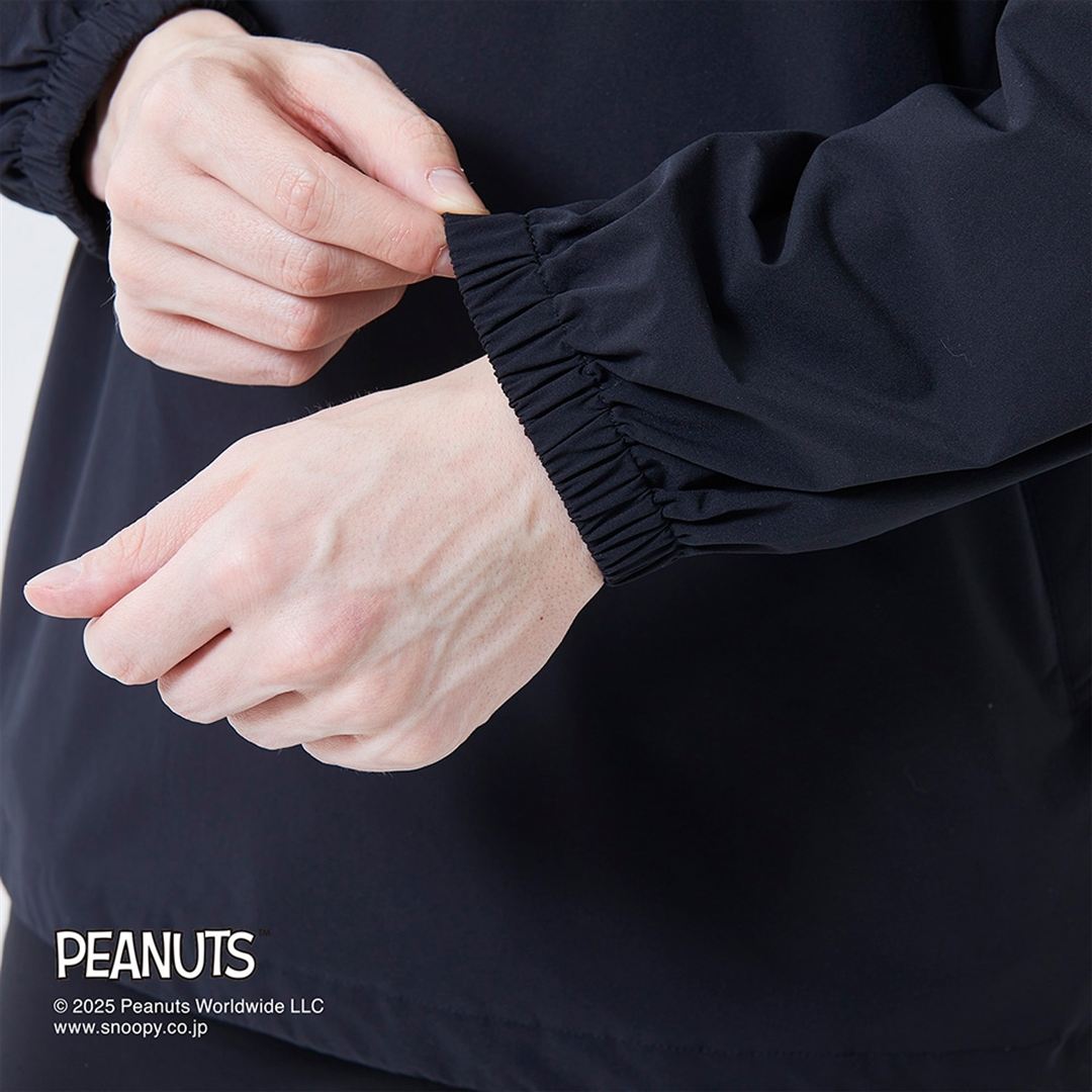 【PEANUTS】ウォーターリパレントストレッチアノラックジャケット アズールブルー XS