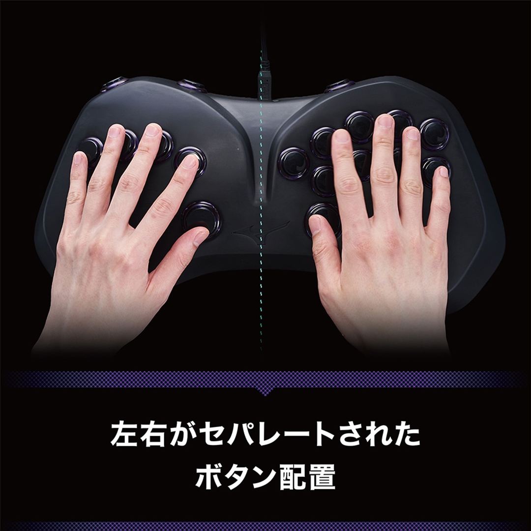 ゲーミングコントローラー ハギビス（RB） ブラック