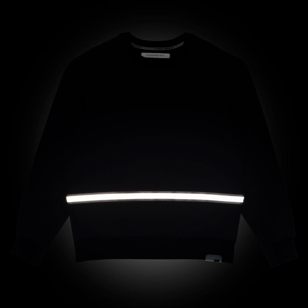 【ミズノ公式オンライン限定】クルーネックスウェット ブラック XL