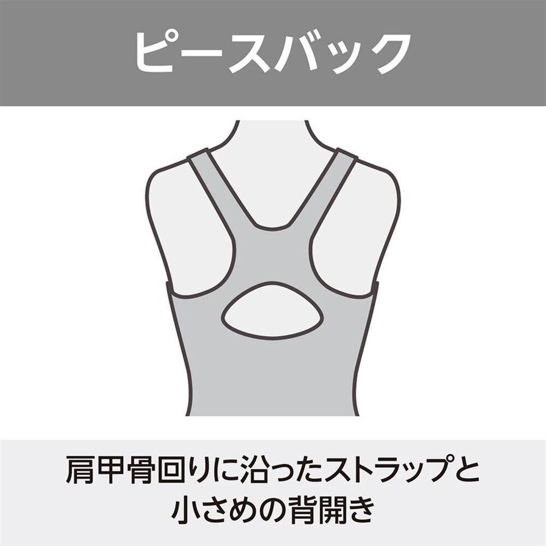 【EZ SWIM】スイムフィットネス用オールインワン ブラック×ブルー×ホワイト M