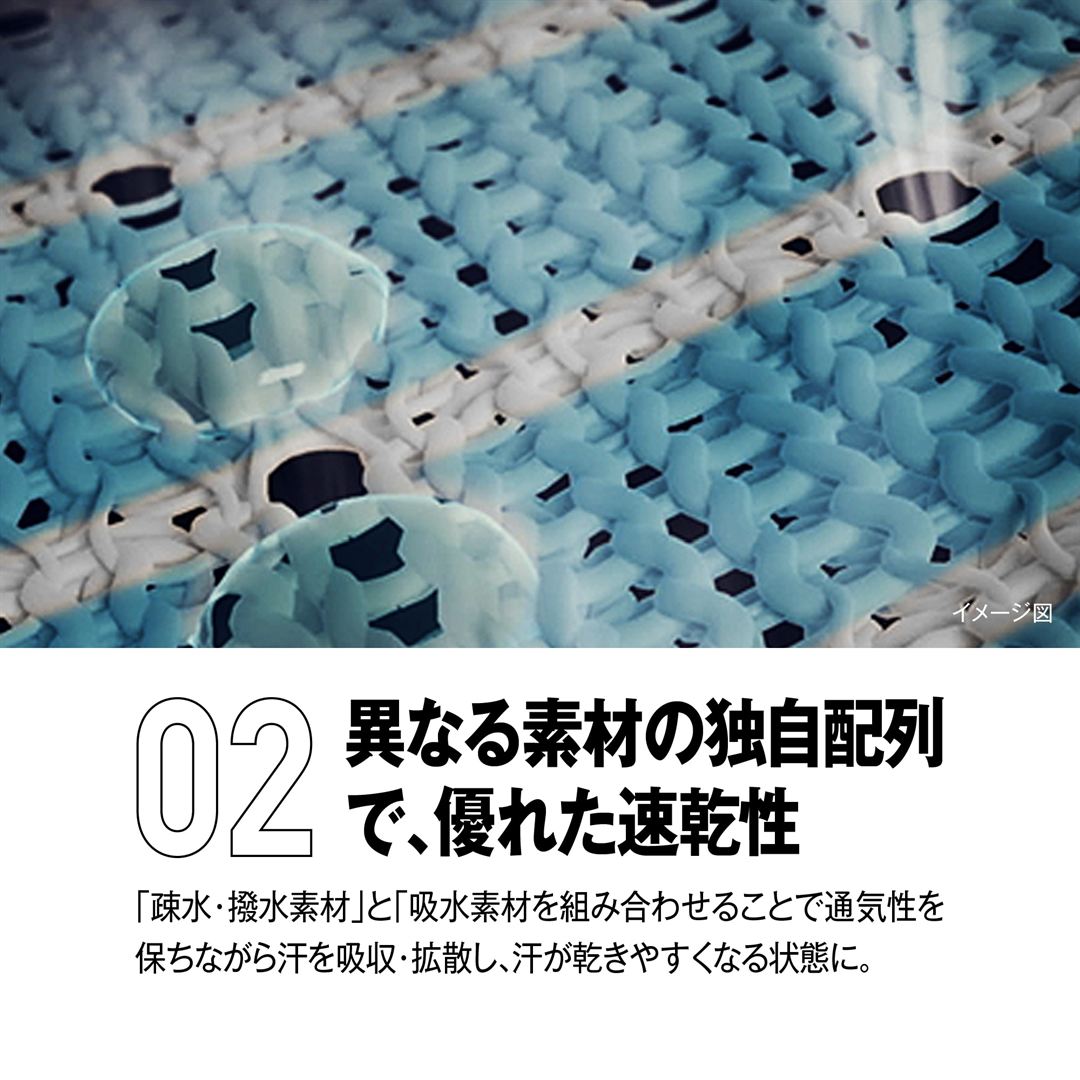 【汗処理／通気】ドライエアロフロー7分丈パンツ パープルネイビー S