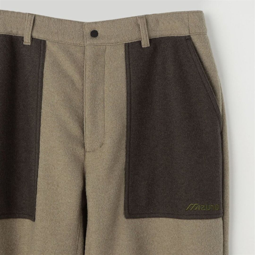 【吸湿発熱】ブレスサーモコンプレッションウールニットパンツ ウルフベージュ M