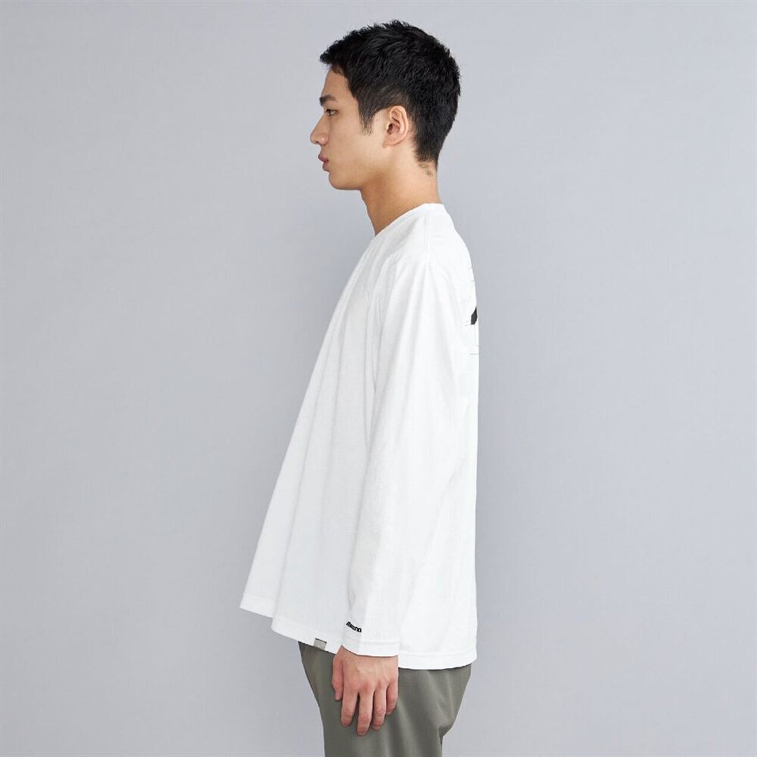 ワードマークバックロゴロングスリーブTシャツ ホワイト XL