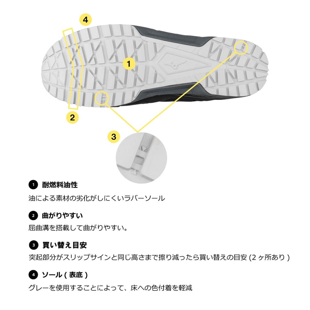 オールマイティ AS 15 L (紐／ローカット) ブラック×ダークグレー 29.0