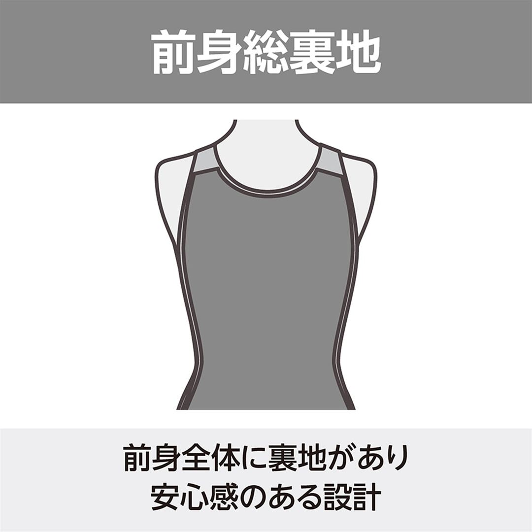 アクアフィットネス用セパレーツ(めくれにくいボタン付) イエロー S