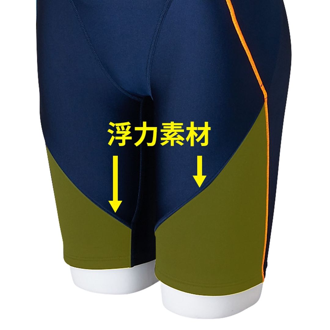 【EZ SWIM】スイムフィットネス用オールインワン ブラック×R.ピンク×オーロラピンク XL