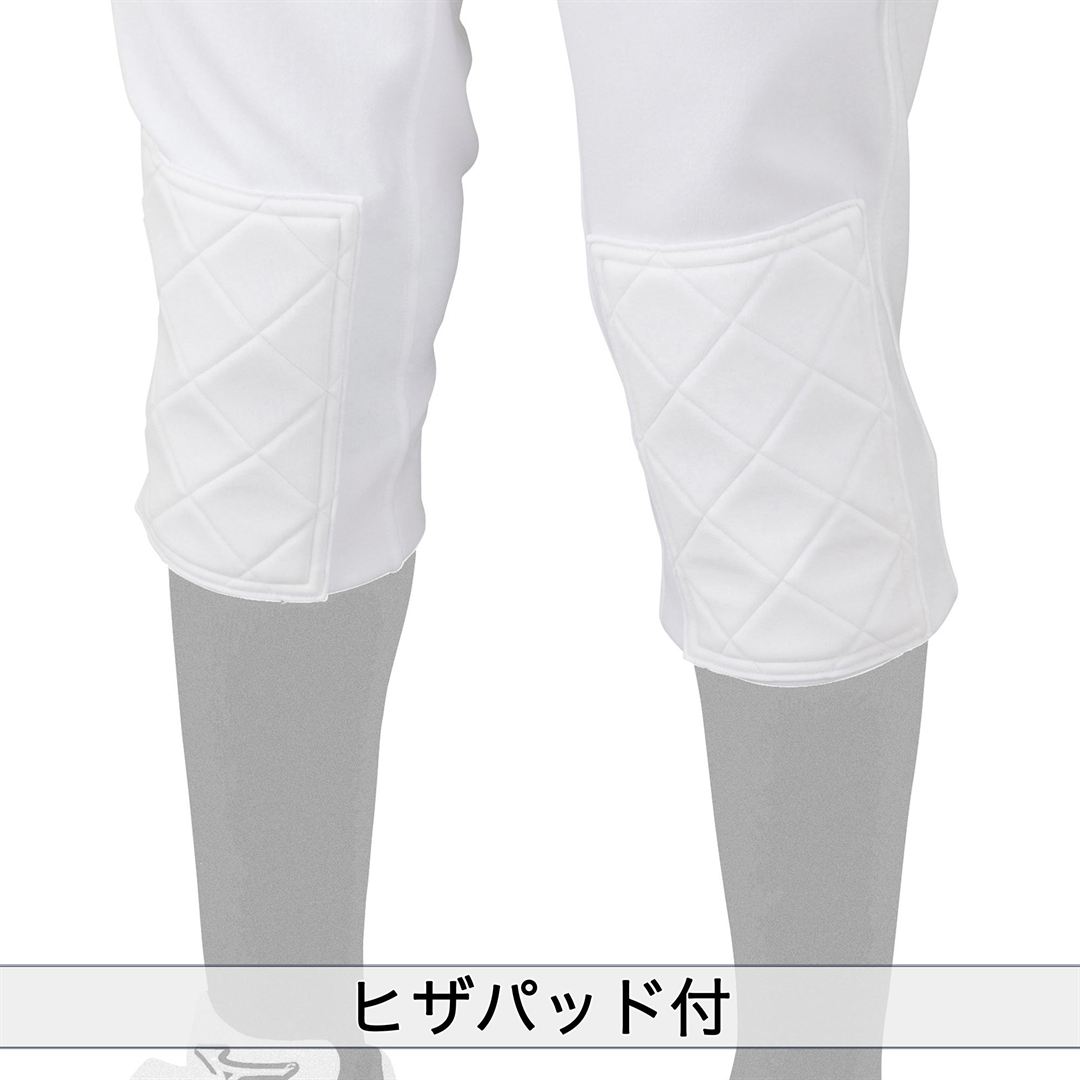GACHIユニフォームパンツ(レギュラータイプ／ヒザ・ヒップ衝撃吸収パッド付) ホワイト 160