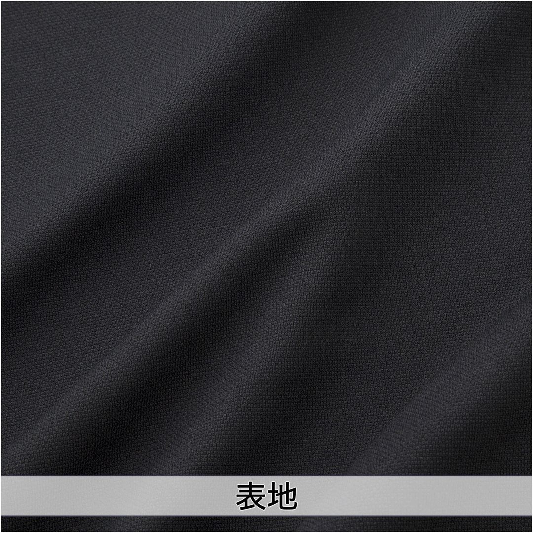 【ミズノプロ】ニットフーディ(ハーフZIP) ブラック×ホワイト XO