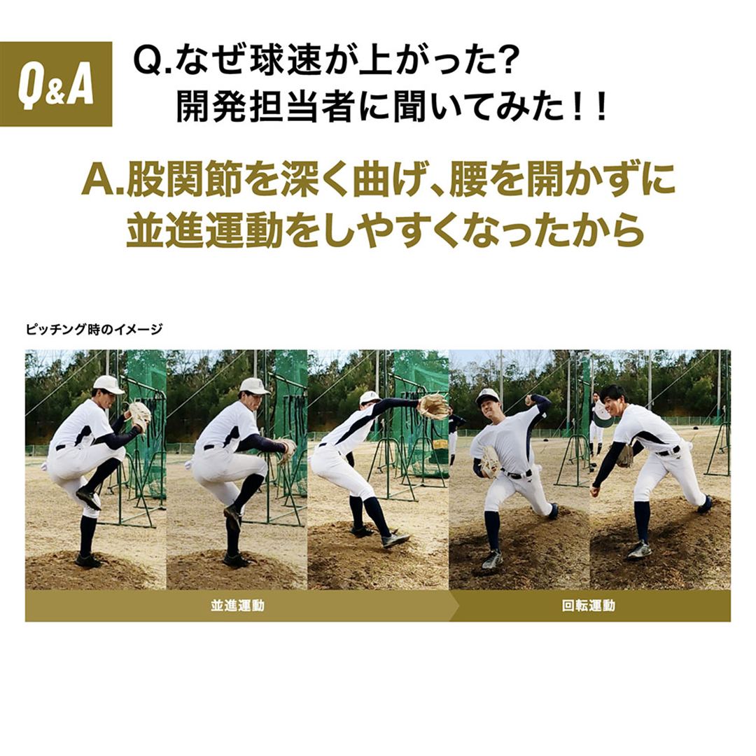【ミズノプロ】イージーゲイン ストレッチベルト(野球／ソフトボール) ブラック