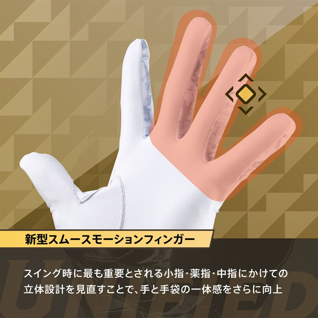 【ミズノ直営限定／ミズノプロ】ネオダイバーシティ モーションアークUF【両手用】 ブラック×ゴールド 25