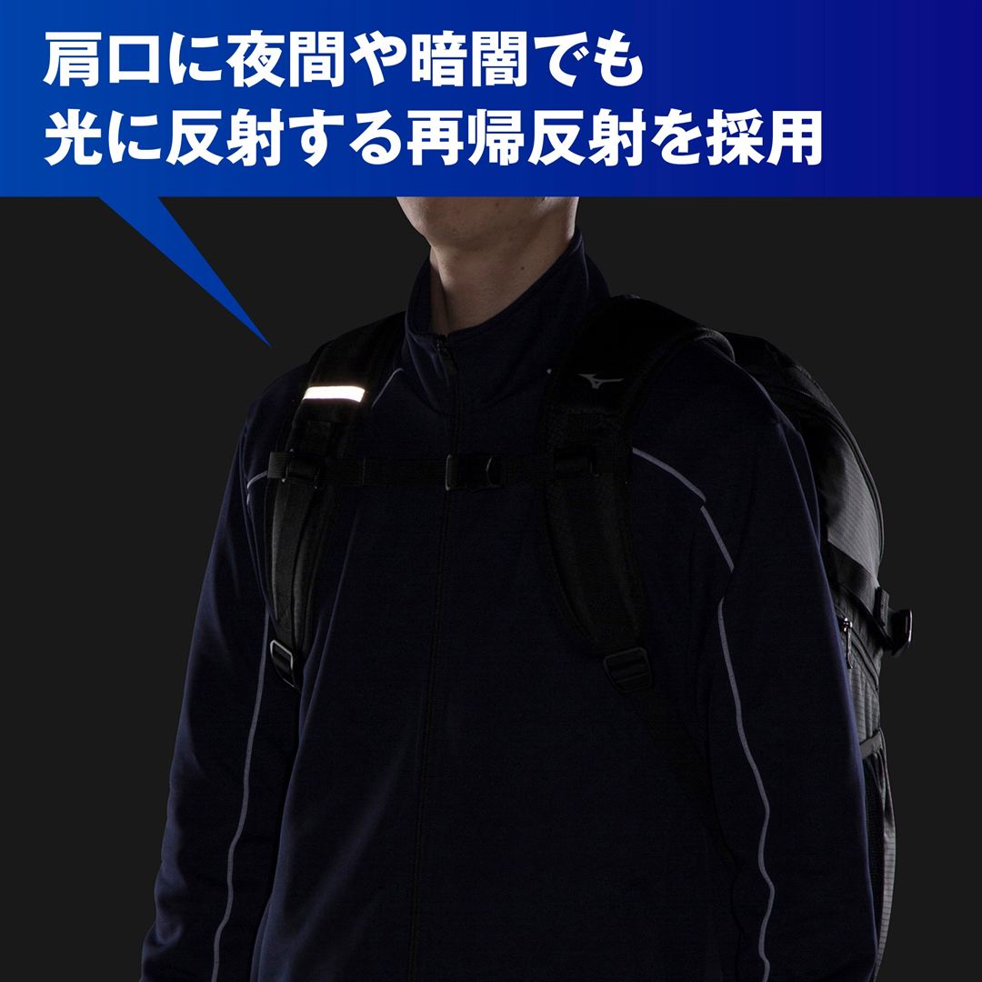 チームバックパック PCポケット付き(40L) ブラック