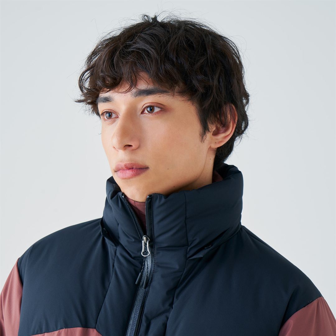 【吸湿発熱】WINDSTOPPER ダウラギリライトダウンジャケット ブラック M