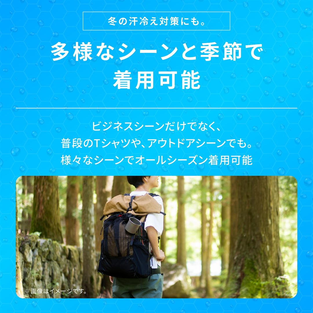 【汗処理／通気】ミズノプレミアクールインナー ドライエアロフロー Vネック半袖シャツ(汗パッド付) ブラック M
