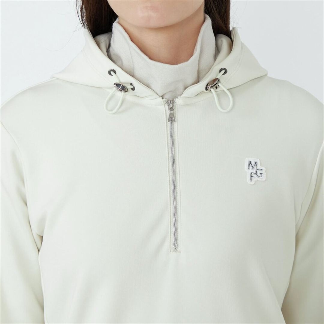 【MGFコレクション】モイストタッチフーディワンピース クリーム M