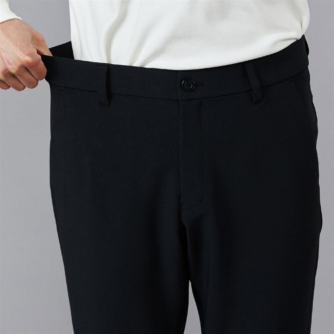 ストレッチテーパードムーブパンツ ブルー XL