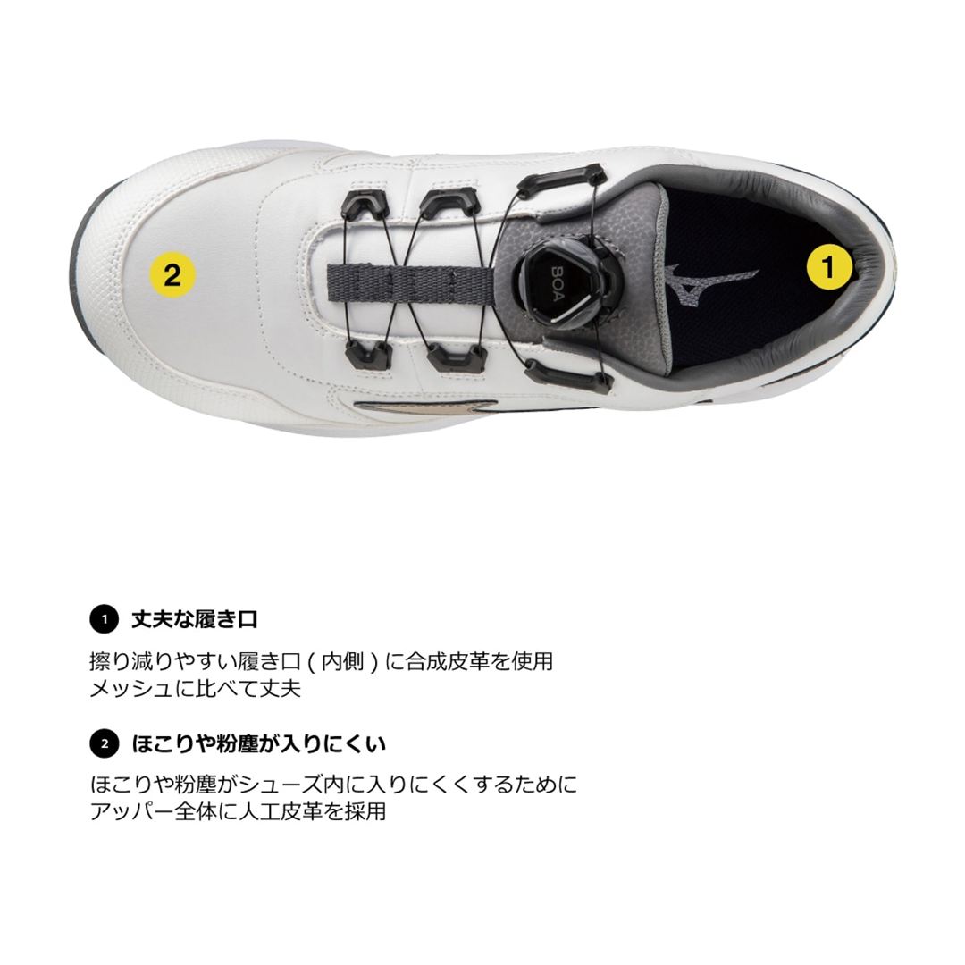 オールマイティ SU 51 L BOA (ダイヤル／ローカット) ブラック×シルバー 29.0