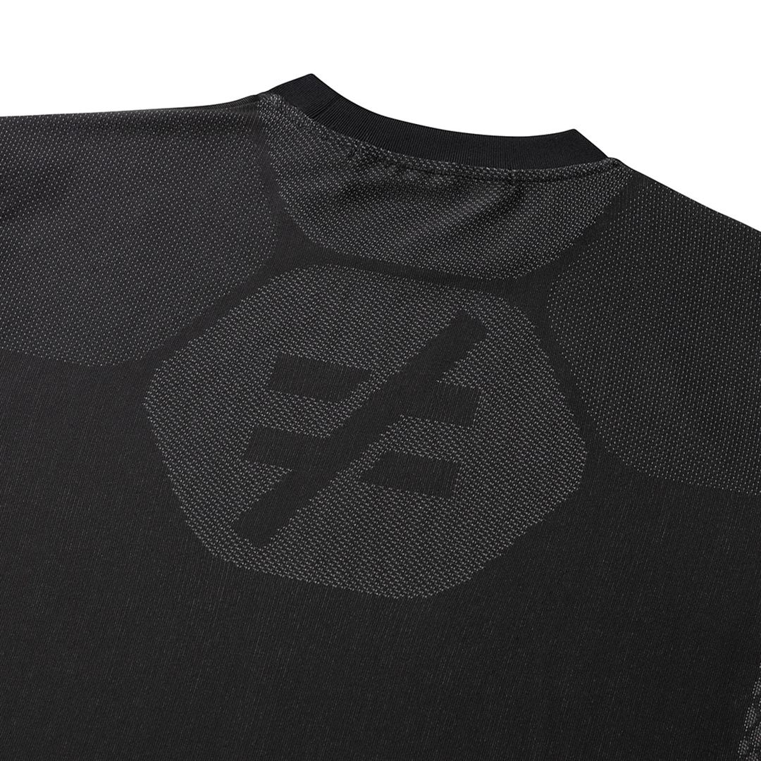 【ミズノ公式オンライン限定】ダブルラッセルジャカードTシャツ ブラック XL