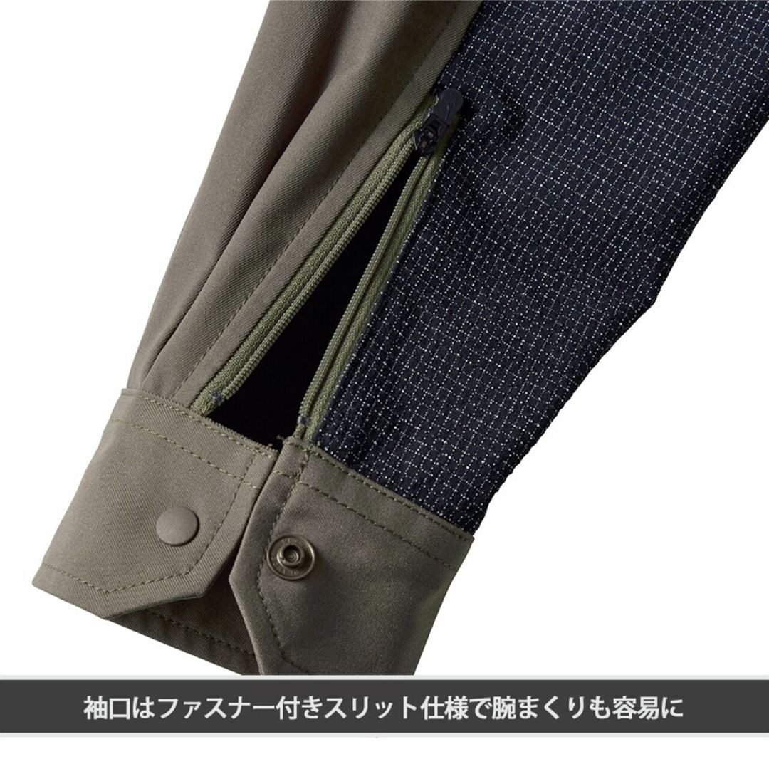 【ミズノ公式オンライン限定】ストレッチシャツブルゾン カーキ M