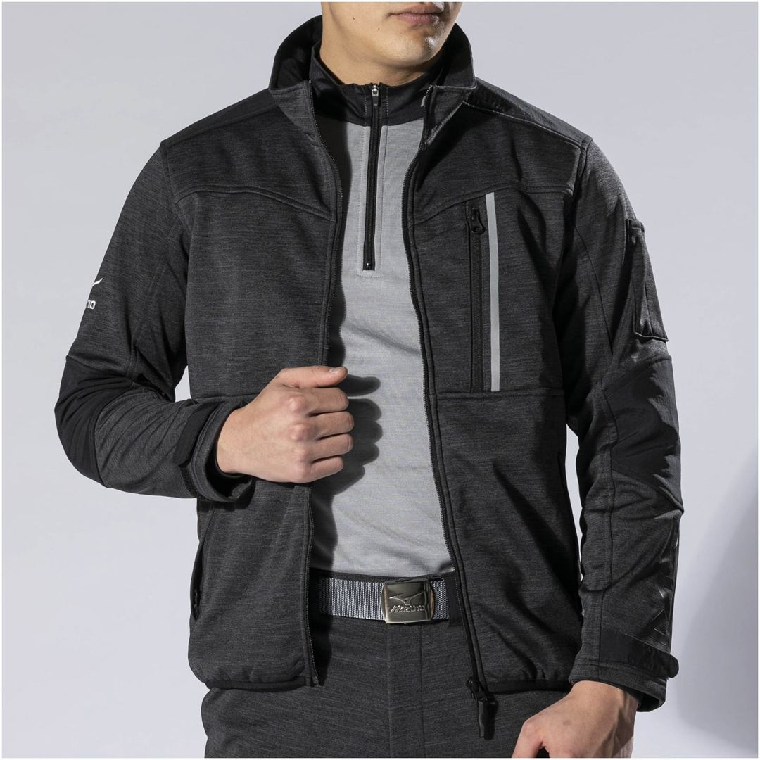 【防風】テックシールドジャケット ストレッチ アロイグレー S