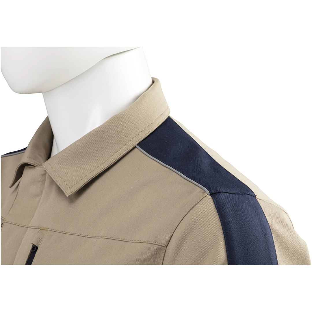 ストレッチつなぎ(制電) ネイビー XL