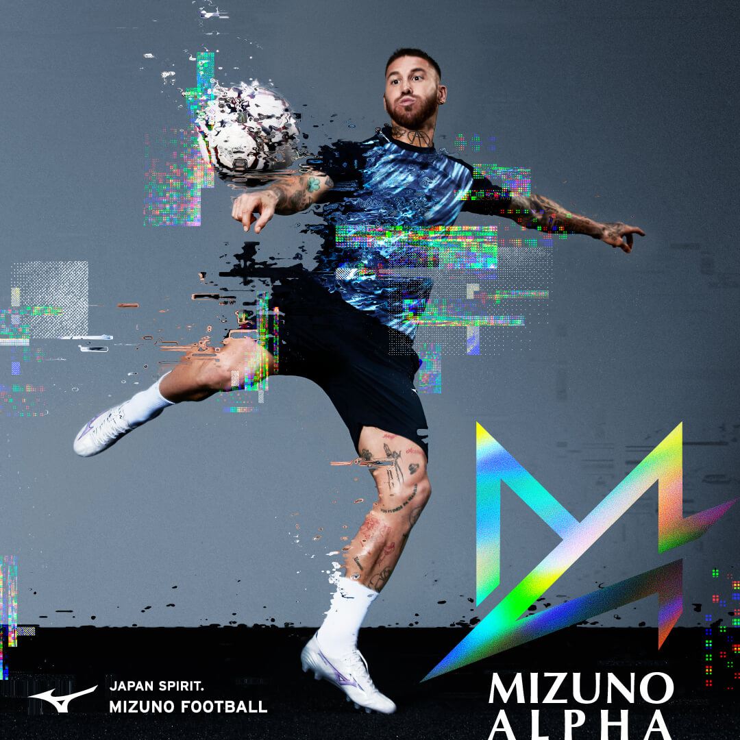 ミズノアルファ PRO ホワイト×イグニッションレッド×ブルー 23.0