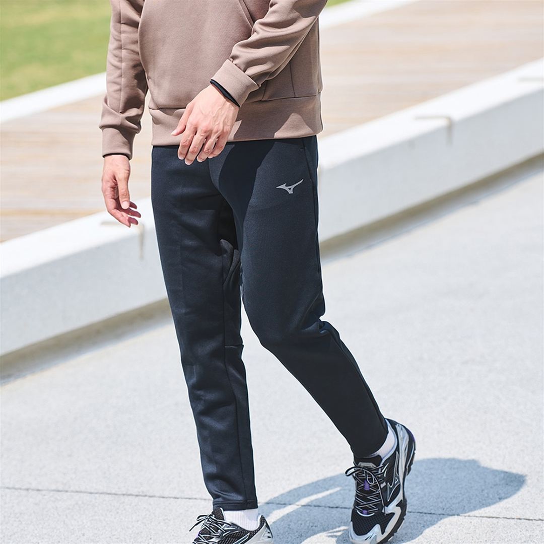 ストレッチスウェットスリムパンツ エステートブルー杢 XS