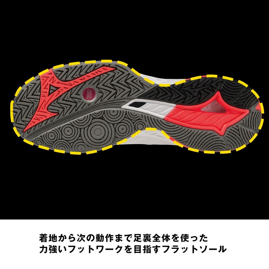 ウエーブファング2 FIT(バドミントン) ホワイト×ブルー 22.5