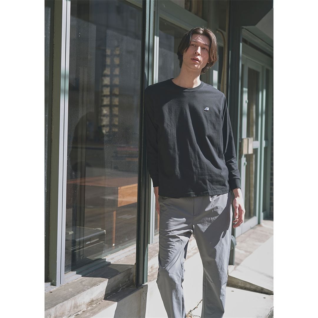 【ミズノ直営限定】モノグラムM Tシャツ長袖 ブラック S