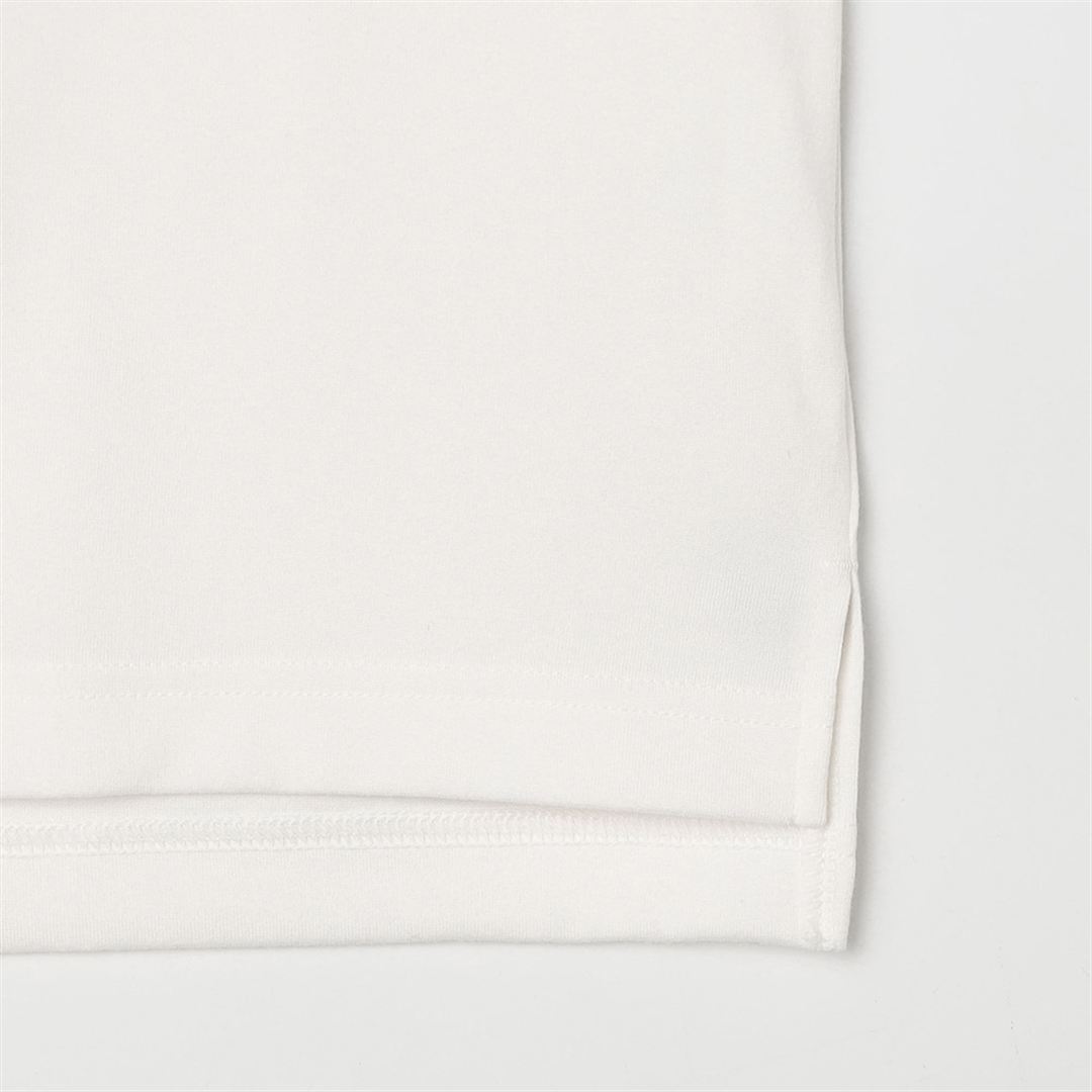 リサイクルグラフィックリンガーTシャツ ホワイト XS