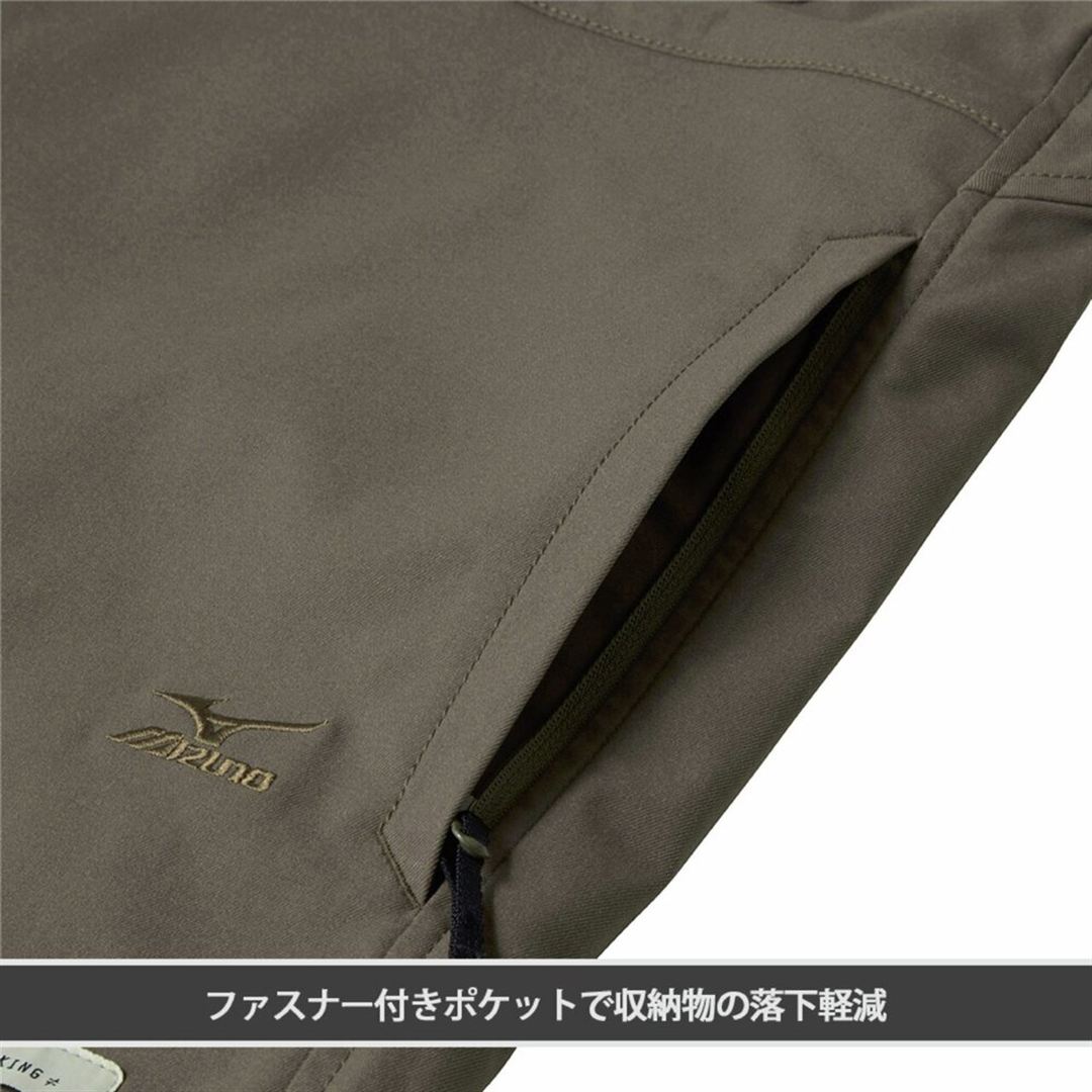 【ミズノ公式オンライン限定】ストレッチシャツブルゾン カーキ M