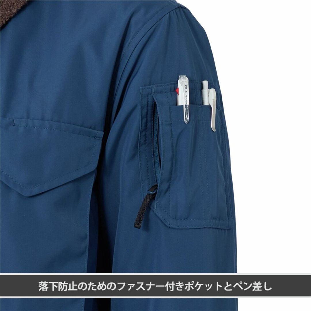 【ミズノ公式オンライン限定／吸湿発熱】ブレスサーモ ライナー付き防寒ブルゾン ネイビー M