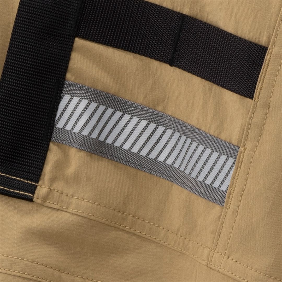 【ミズノ公式オンライン限定】ストレッチ撥水カーゴパンツ(制電) ベージュ×オレンジ XL